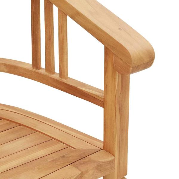 Gartenstühle 2 pcs Braun 63 x 58 x 89 cm Teak-Massivholz