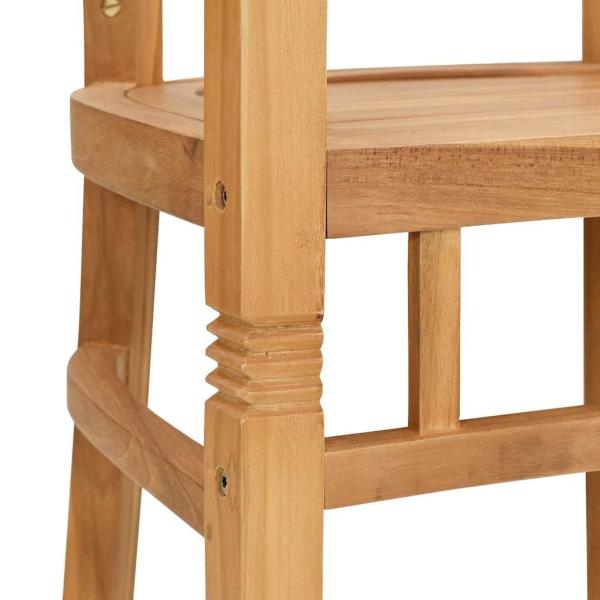 Gartenstühle 2 pcs Braun 63 x 58 x 89 cm Teak-Massivholz