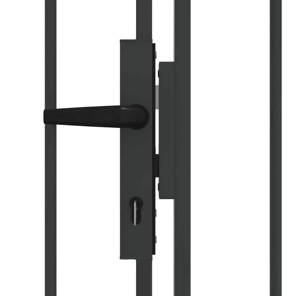 Zaun tor Sonstiges Grau 400 x 125 cm Stahl