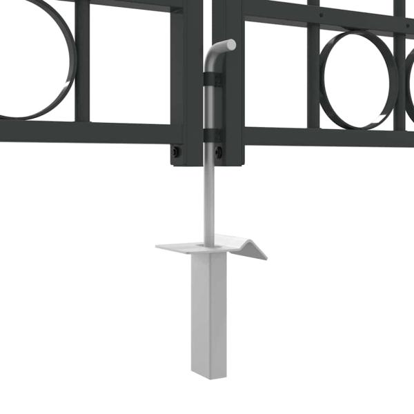 Zaun tor Sonstiges Grau 400 x 125 cm Stahl