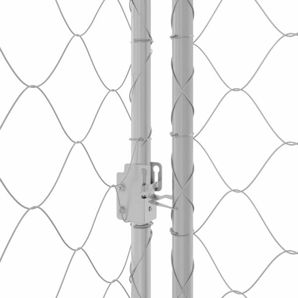 Hundekäfig Silber 200 x 200 x 200 cm Verzinkter Stahl