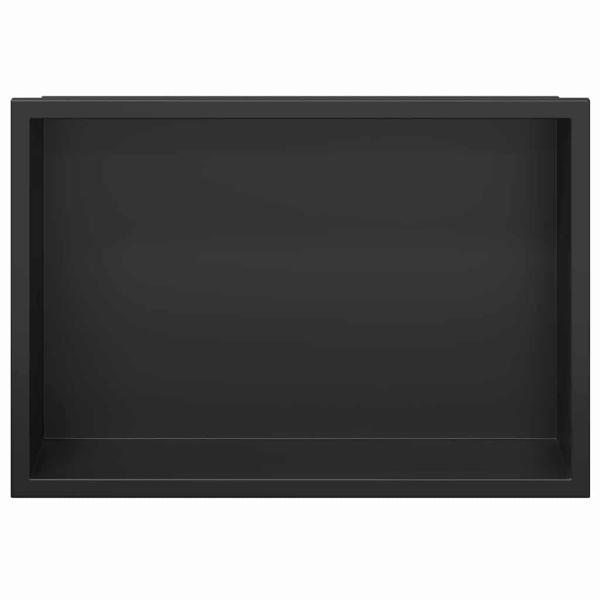 Duschnische Schwarz 30 x 20 x 9.5 cm Edelstahl