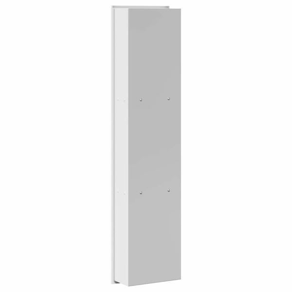 Duschnische Weiß 90 x 20 x 9.5 cm Edelstahl