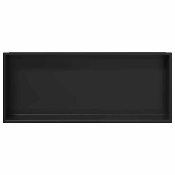 Duschnische Schwarz 75 x 30 x 9.5 cm Edelstahl