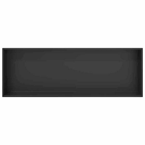 Duschnische Schwarz 90 x 30 x 9.5 cm Edelstahl