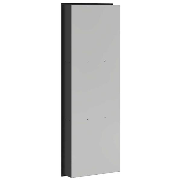Duschnische Schwarz 90 x 30 x 9.5 cm Edelstahl