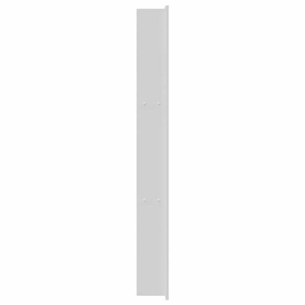 Duschnische Weiß 90 x 30 x 9.5 cm Edelstahl