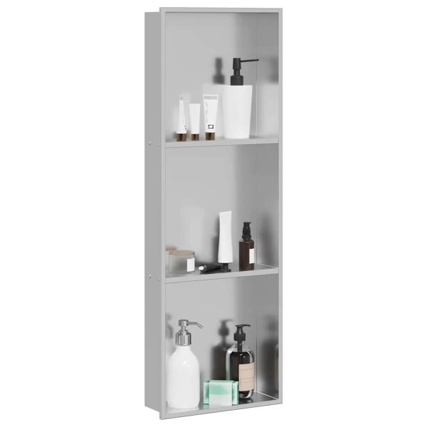Duschnische Silber 90 x 30 x 9.5 cm Edelstahl