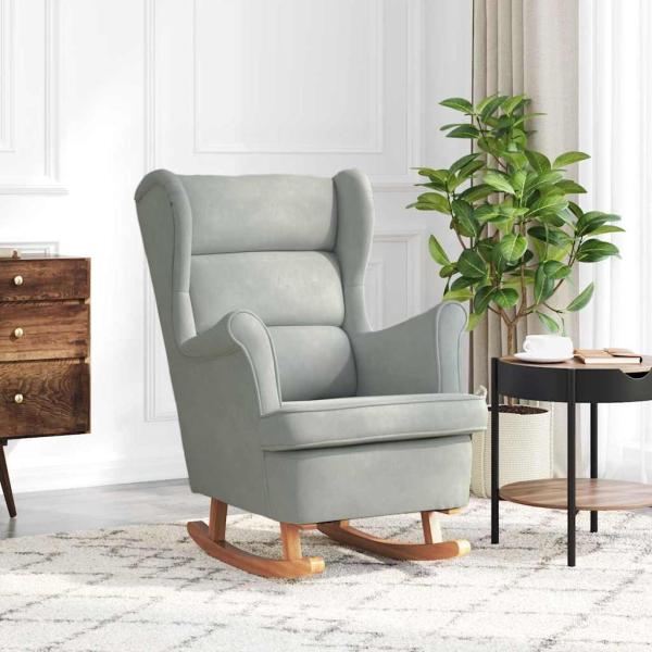 ARDEBO.de - Schaukelstuhl 71 x 92 x 100 cm 100% Polyester Sperrholz