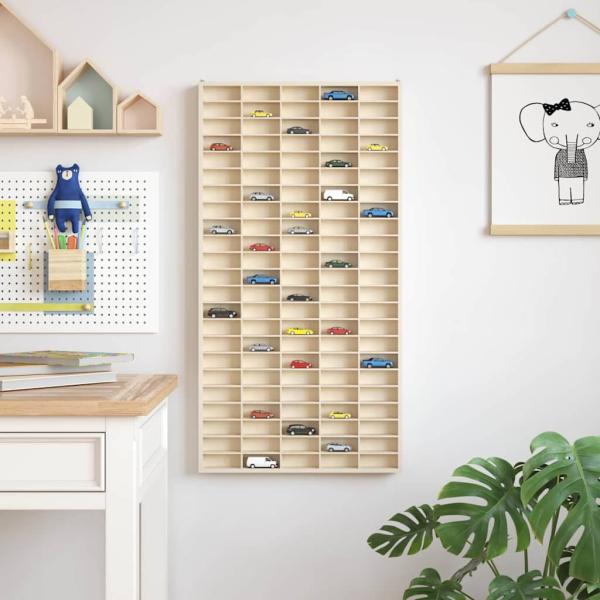 ARDEBO.de - Präsentationsbox Braun 50 x 4,5 x 96 cm Holzwerkstoff