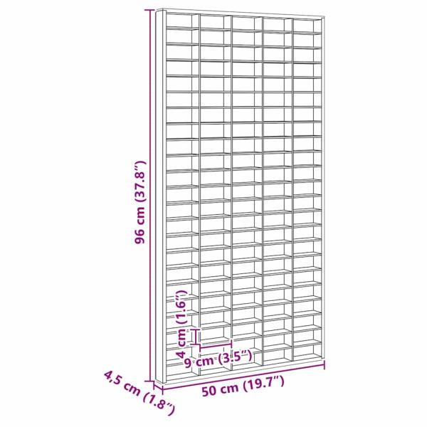 Präsentationsbox Braun 50 x 4,5 x 96 cm Holzwerkstoff