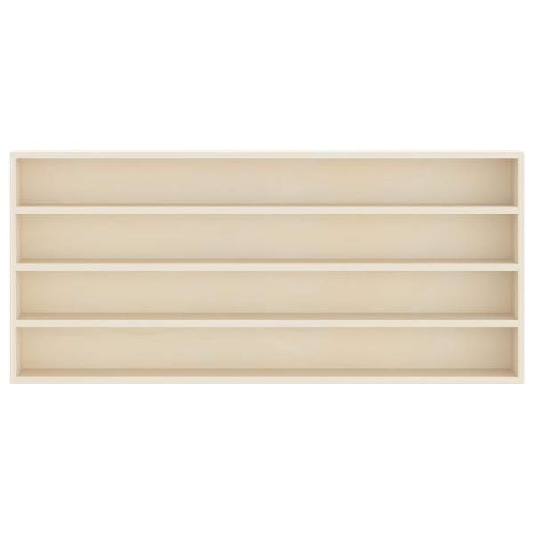 ARDEBO.de - Holz-Sammelvitrine Braun 80 x 8,5 x 36 cm Sperrholz