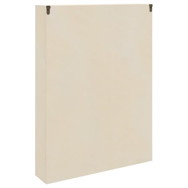 Holz-Sammelvitrine mit Regal Braun 40 x 8,5 x 54 cm Sperrholz