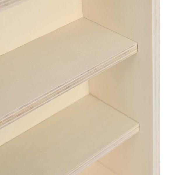 Holz-Sammelvitrine mit Regal Braun 40 x 8,5 x 54 cm Sperrholz