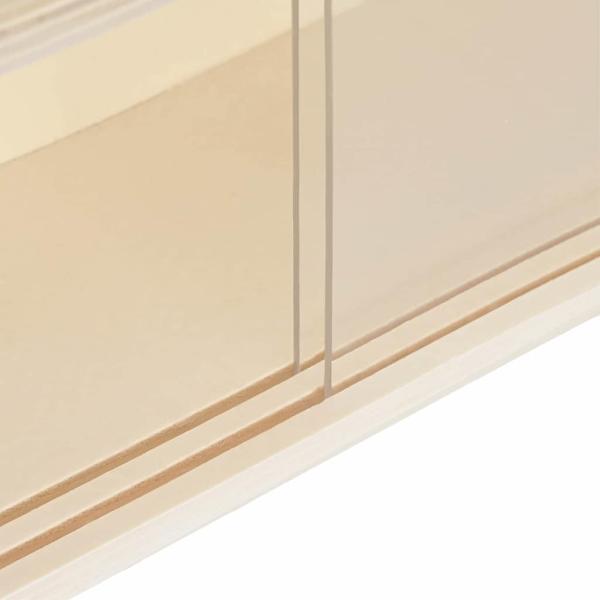 Holz-Sammelvitrine mit Regal Braun 40 x 8,5 x 54 cm Sperrholz