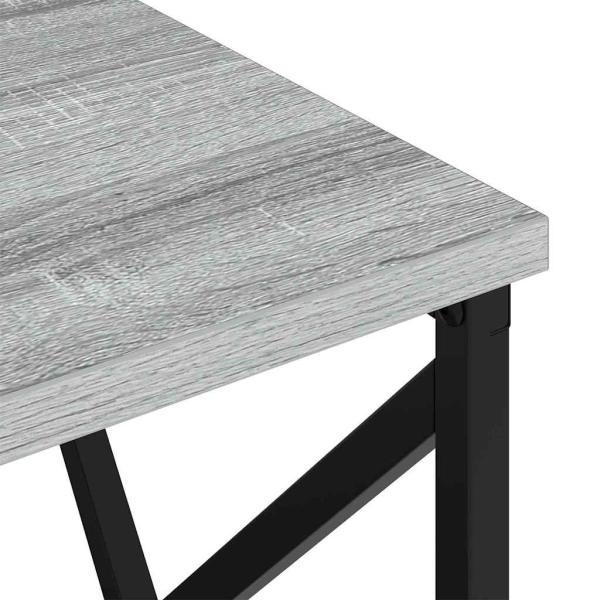 Nachttisch mit Ladestation Grau Sonoma Holzwerkstoff