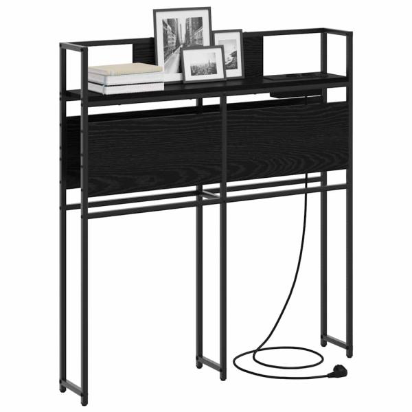 Stauraum-Kopfteil Schwarze Eiche 75 cm Holzwerkstoff
