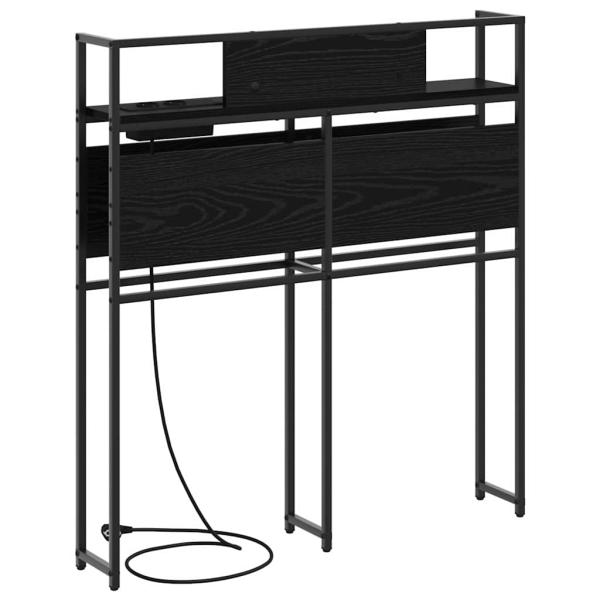 Stauraum-Kopfteil Schwarze Eiche 75 cm Holzwerkstoff
