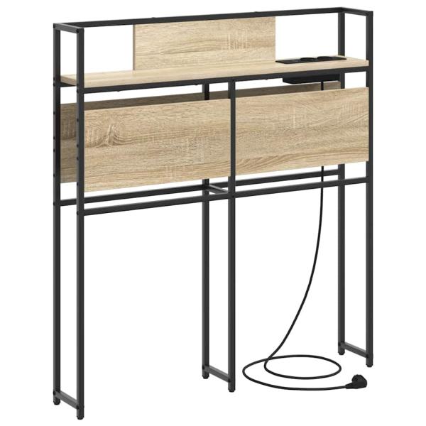 Stauraum-Kopfteil mit Kopfteil Sonoma Eiche 75 cm Holzwerkstoff