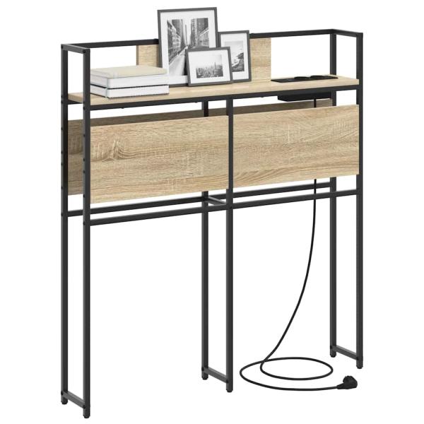 Stauraum-Kopfteil mit Kopfteil Sonoma Eiche 75 cm Holzwerkstoff