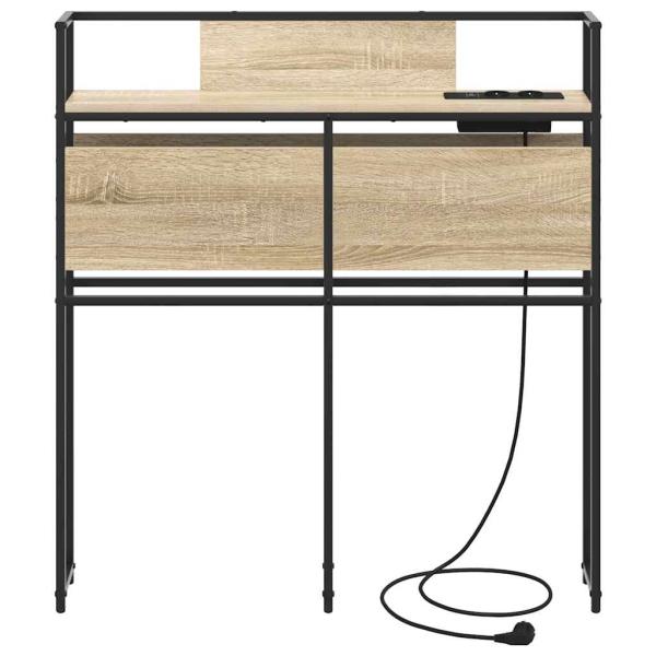 Stauraum-Kopfteil mit Kopfteil Sonoma Eiche 75 cm Holzwerkstoff