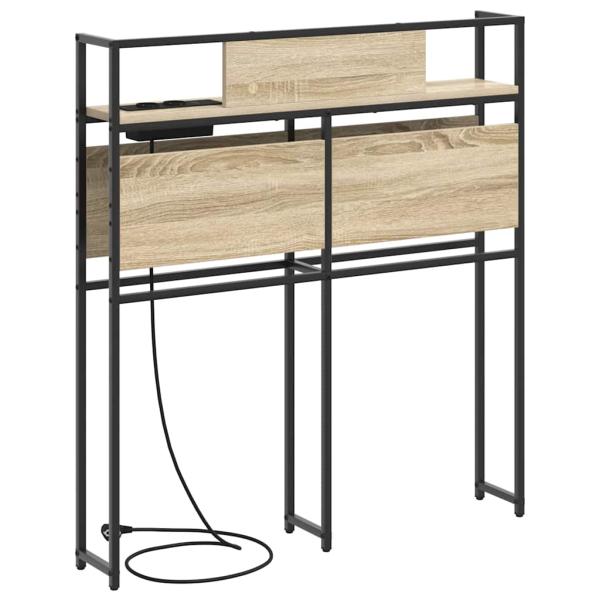 Stauraum-Kopfteil mit Kopfteil Sonoma Eiche 75 cm Holzwerkstoff