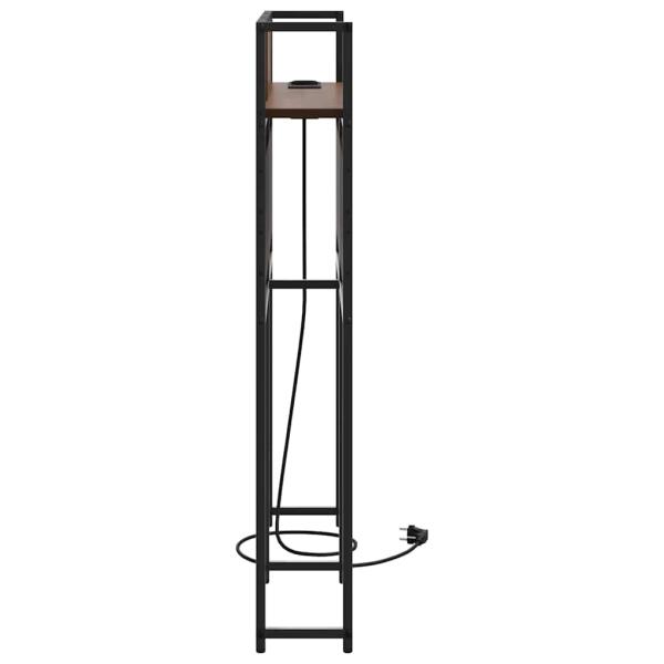 Stauraum-Kopfteil mit Kopfteil Braune Eiche 75 cm Holzwerkstoff