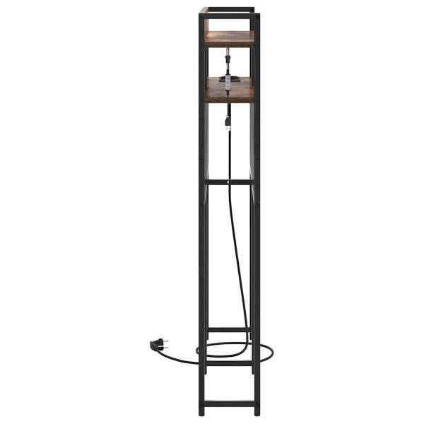 Stauraum-Kopfteil mit Regal Räuchereiche 75 cm Holzwerkstoff