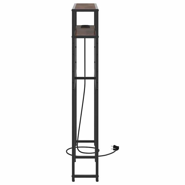 Stauraum-Kopfteil mit Kopfteil Braune Eiche 75 cm Holzwerkstoff