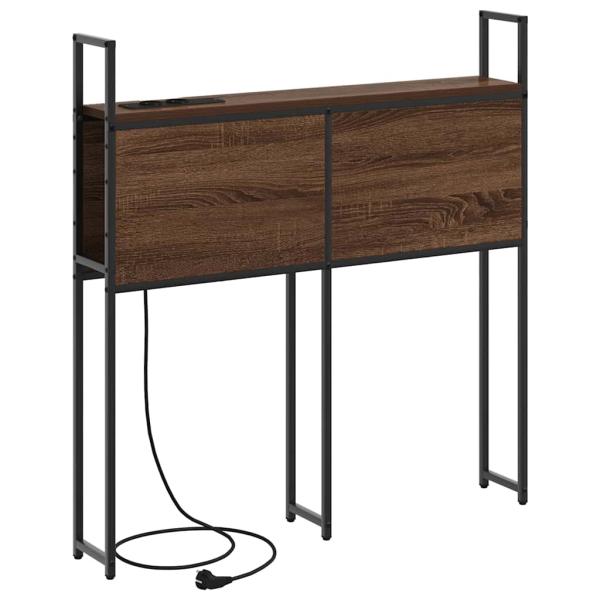 Stauraum-Kopfteil mit Kopfteil Braune Eiche 75 cm Holzwerkstoff