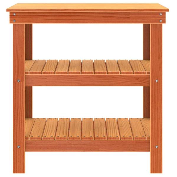 Werkbank Wachsbraun 78.5 x 50 x 80 cm Massivholz Kiefer