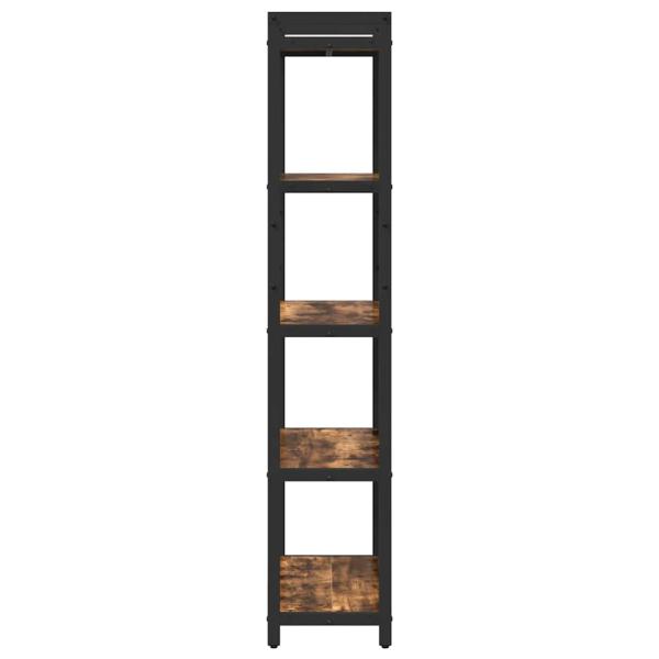 Bücherregal Räuchereiche 60 x 30 x 153 cm Holzwerkstoff