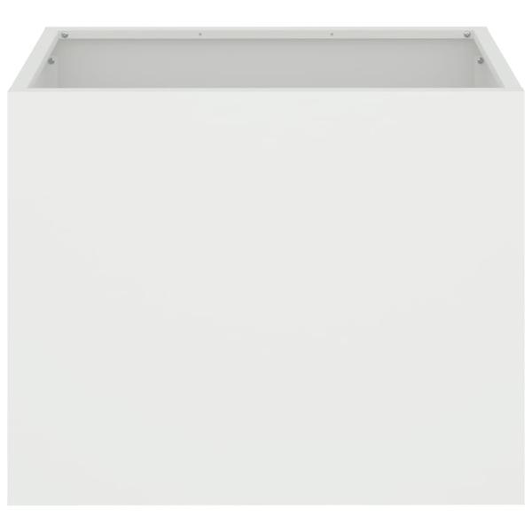 Gartenblumentopf Weiß 50 x 32 x 40 cm Kaltgewalzter Stahl