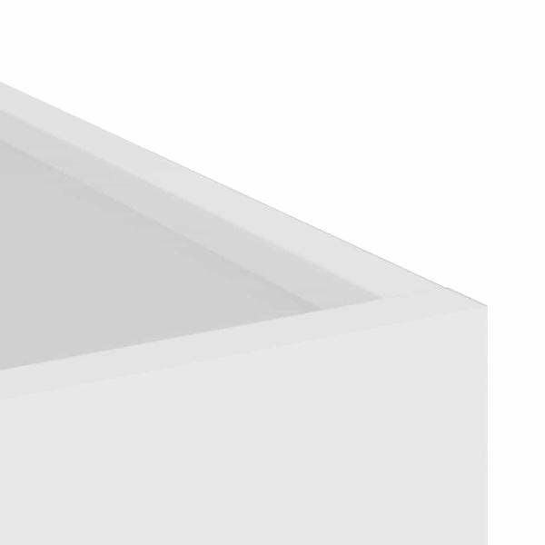 Gartenblumentopf Weiß 50 x 32 x 40 cm Kaltgewalzter Stahl