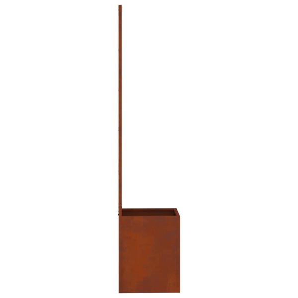 Blumentopf mit dekorativem Paneel Rostig 32 x 140 cm