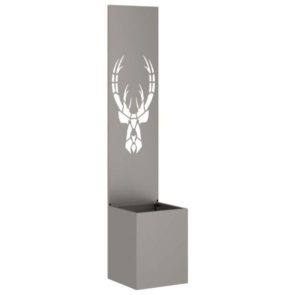 Blumentopf mit dekorativem Paneel Rostig 32 x 140 cm