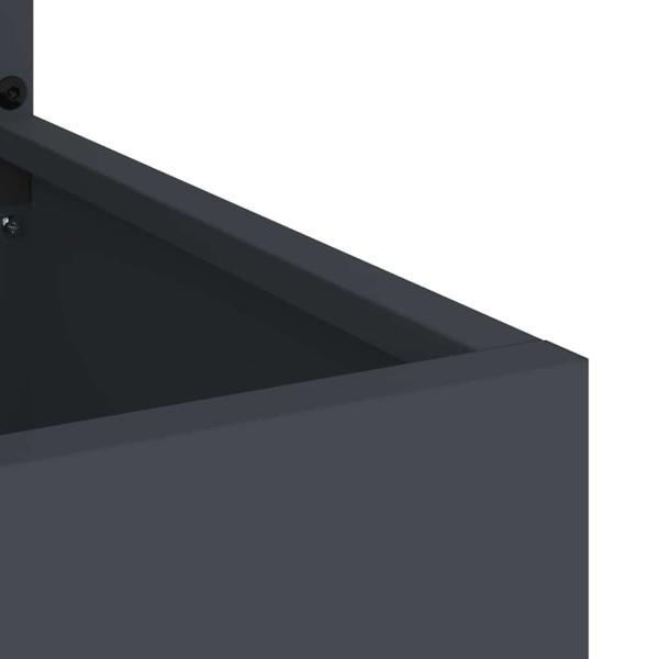 Blumentopf mit dekorativem Paneel Anthrazit 50 x 140 cm