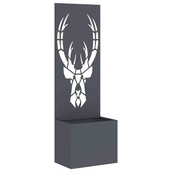 Blumentopf mit dekorativem Paneel Anthrazit 50 x 140 cm