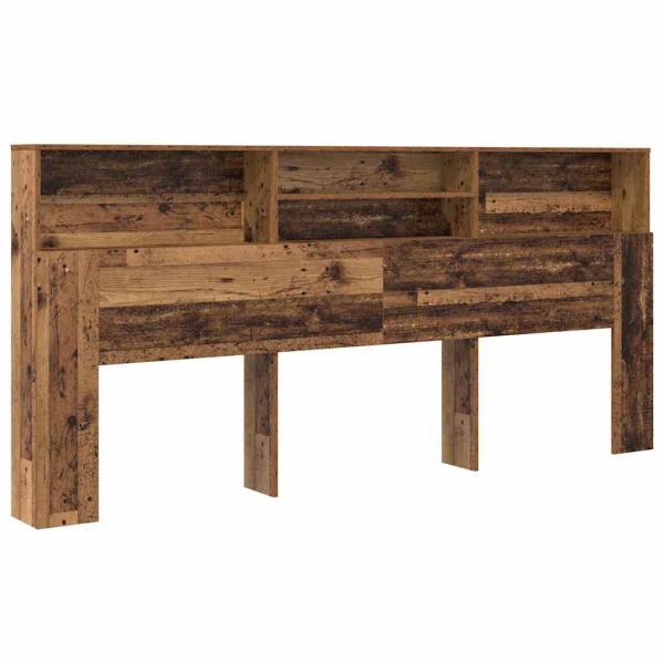 Kopfteil Schrank Altholz 220 x 19 x 101.5 cm Holzwerkstoff
