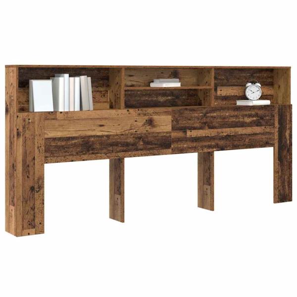 Kopfteil Schrank Altholz 220 x 19 x 101.5 cm Holzwerkstoff