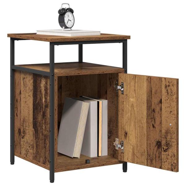 Nachttisch 2 pcs Altholz Holzwerkstoff