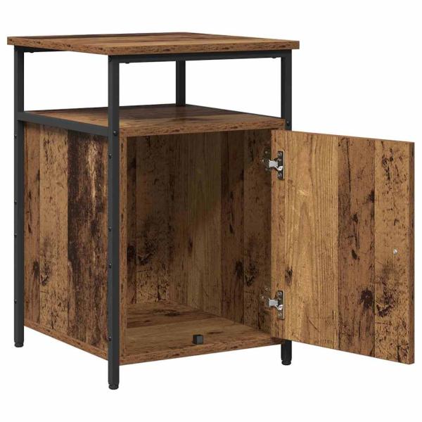 Nachttisch 2 pcs Altholz Holzwerkstoff