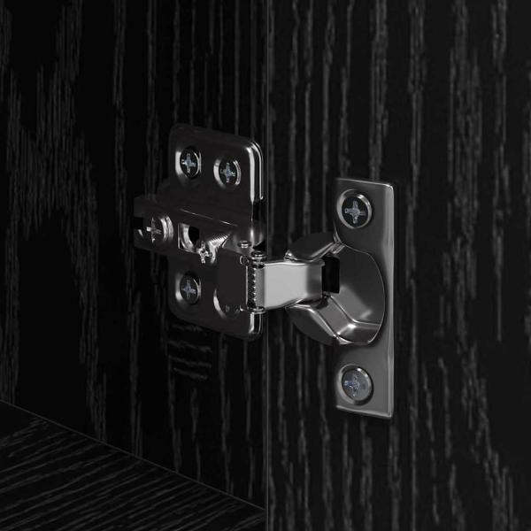 Nachttisch 2 pcs Schwarze Eiche Holzwerkstoff