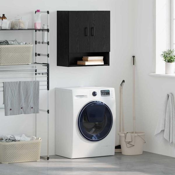 ARDEBO.de - Wandschrank Schwarze Eiche 60 x 31 x 70 cm Holzwerkstoff