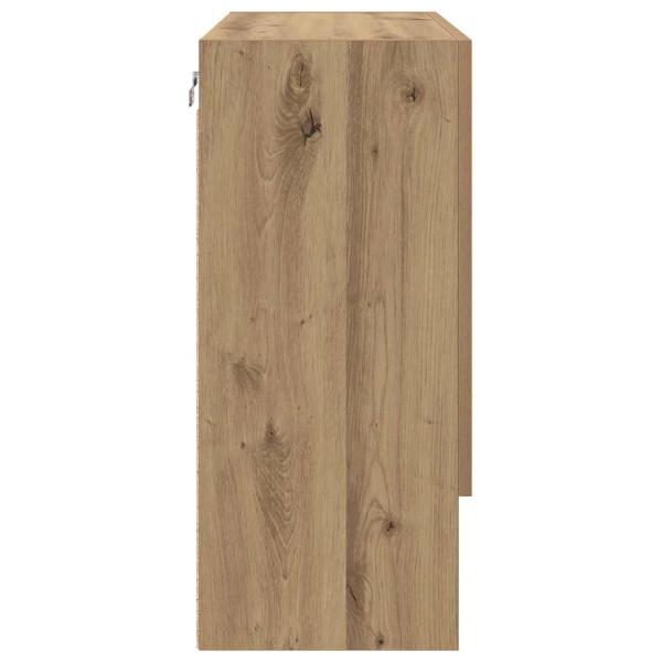 Wandschrank Eiche handwerklich 60 x 31 x 70 cm Holzwerkstoff