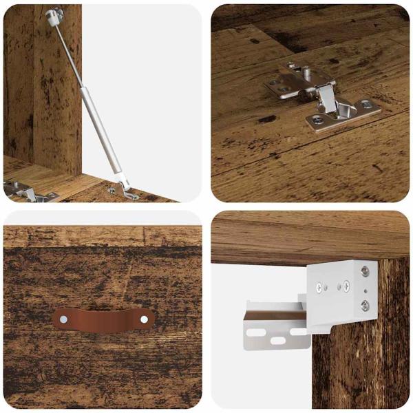 Wandschrank Altholz 100 x 36.5 x 35 cm Holzwerkstoff