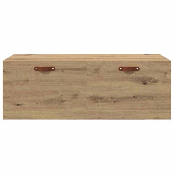 Wandschrank Eiche handwerklich 100 x 36.5 x 35 cm Holzwerkstoff