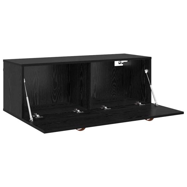 Wandschrank Schwarze Eiche 100 x 36.5 x 35 cm Holzwerkstoff