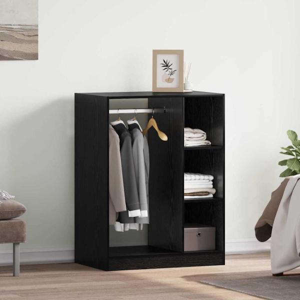ARDEBO.de - Kleiderschrank Schwarze Eiche 77 x 48 x 102 cm Holzwerkstoff
