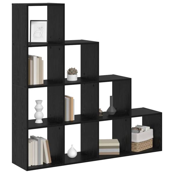 Raumteiler Bücherregal Schwarze Eiche 131,5 x 29 x 131,5 cm
